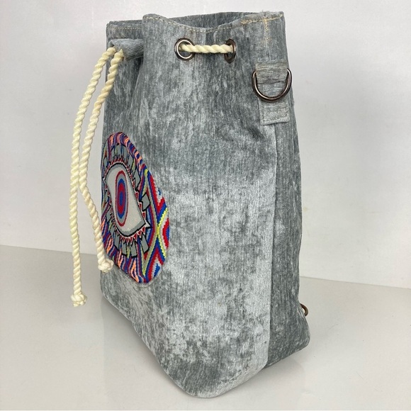 Evil Eye Backpack, Bag in Grey - Picture 7 of 13